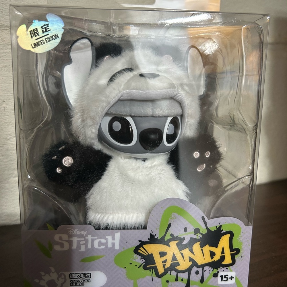 Miniso Stitch Panda Vinyl Plush (China Exclusive) Authentic Sealed Blind Box